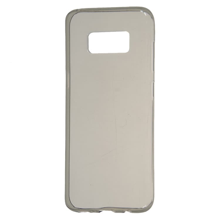 Тънък силиконов (TPU) калъф (0.3 mm) за Samsung Galaxy S8 Plus - Ultra-Slim Case (черен-прозрачен)