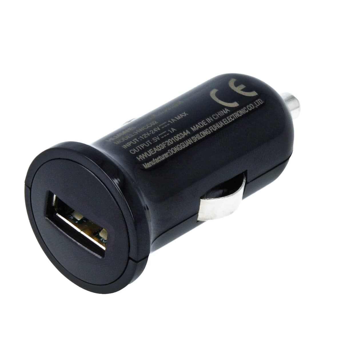 Зарядно за кола за мобилни устройства (бял) - Huawei Car Charger HWCC02 1A (bulk)