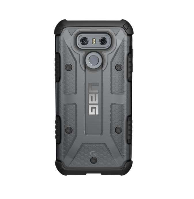 Удароустойчив хибриден кейс за LG G6 - Urban Armor Gear Plasma (черен-прозрачен)