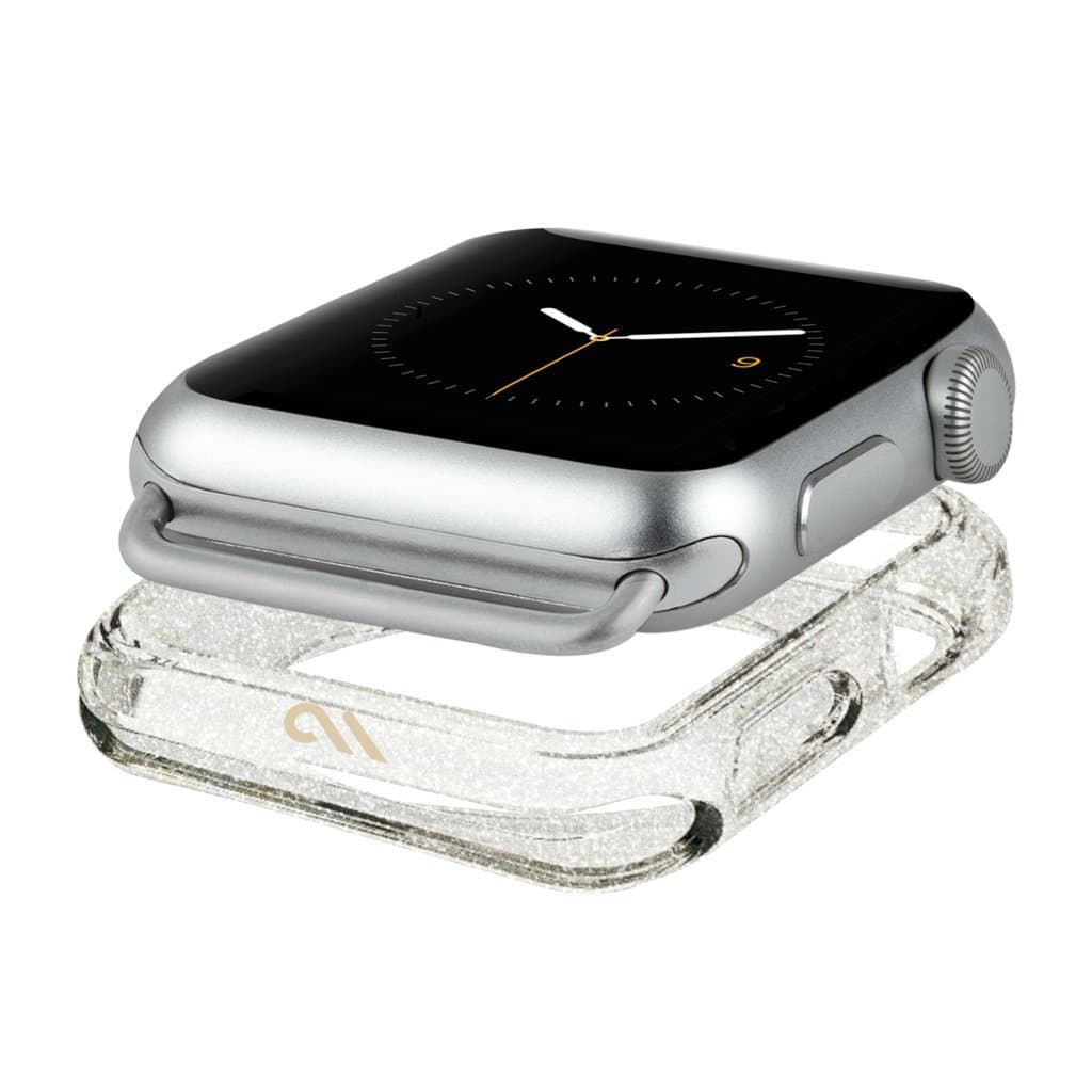 Кейс с висока защита за Apple Watch 38мм - CaseMate Sheer Glam Bumper (прозрачен)
