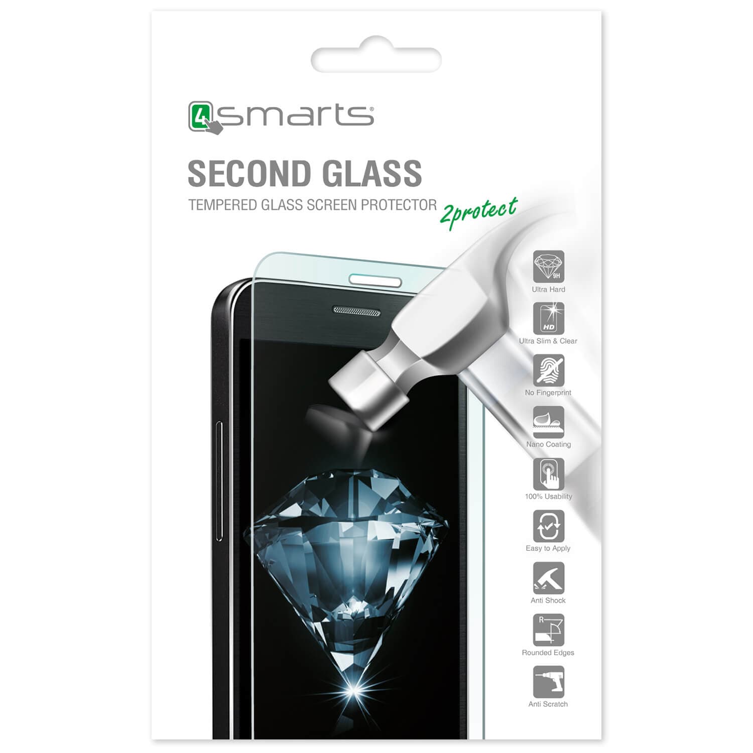 Калено стъклено защитно покритие за дисплея на LG Stylus 3 - 4smarts Second Glass (прозрачен)