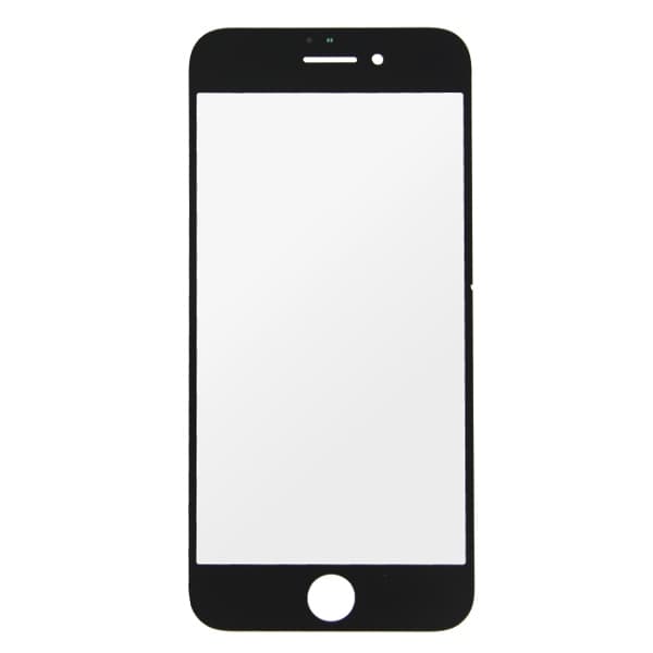Оригинално резервно калено външно стъкло за iPhone 8, iPhone 7 - Apple iPhone 8, iPhone 7 Glass (черен)