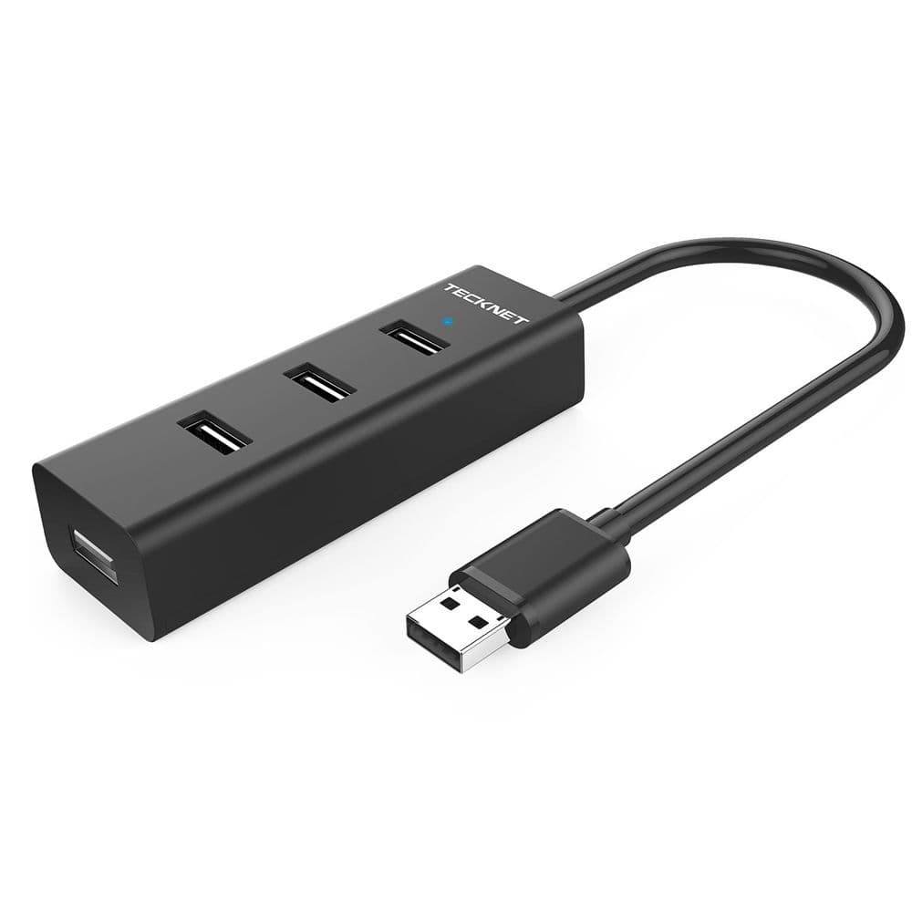 4-портов USB-A 3.0 хъб - TeckNet HU04 USB 3.0 HUB (черен)