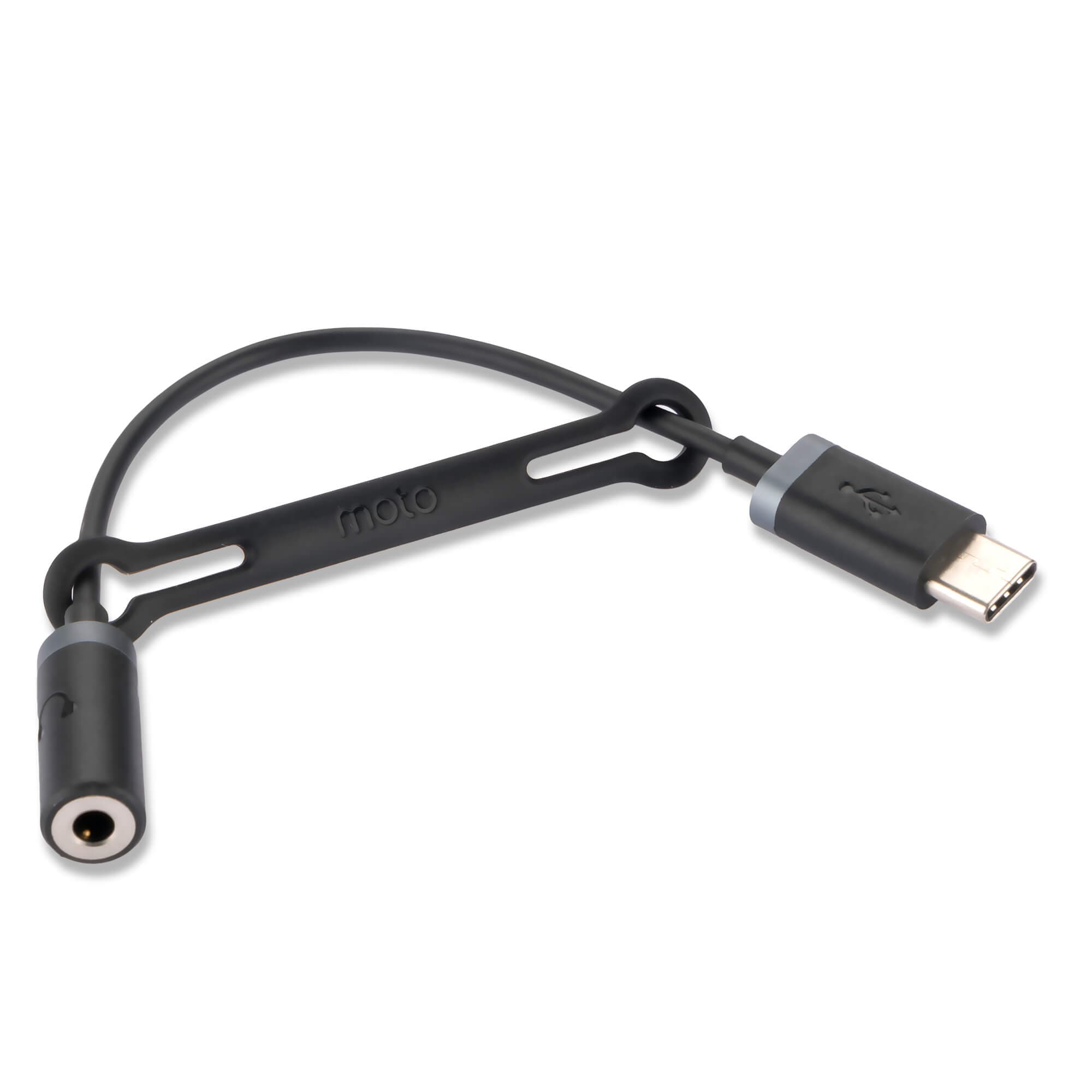 Адаптер USB-C към 3.5 мм. за устройства с USB-C порт - Lenovo Moto USB-C to 3.5 mm Stereo Adaptor (bulk)