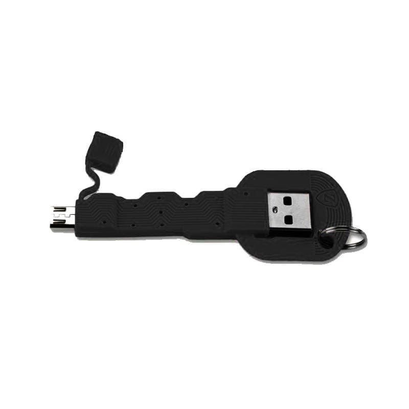 Кабел тип ключодържател за всички устройства с MicroUSB (8.5 см) - 4smarts Basic KeyLink MicroUSB Cable (черен)