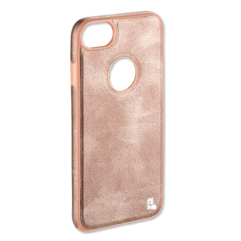 Качествен кожен кейс за iPhone 8, iPhone 7 - 4smarts Monaco Clip Case (розово злато)