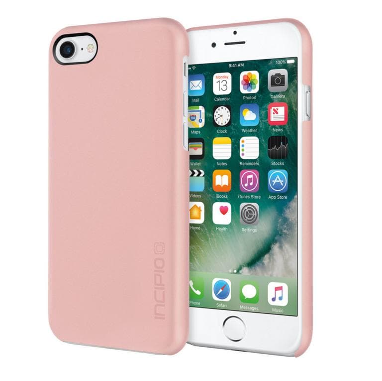 Тънък поликарбонатов кейс за iPhone SE (2022), iPhone SE (2020), iPhone 8, iPhone 7 - Incipio Feather Case (розово злато)
