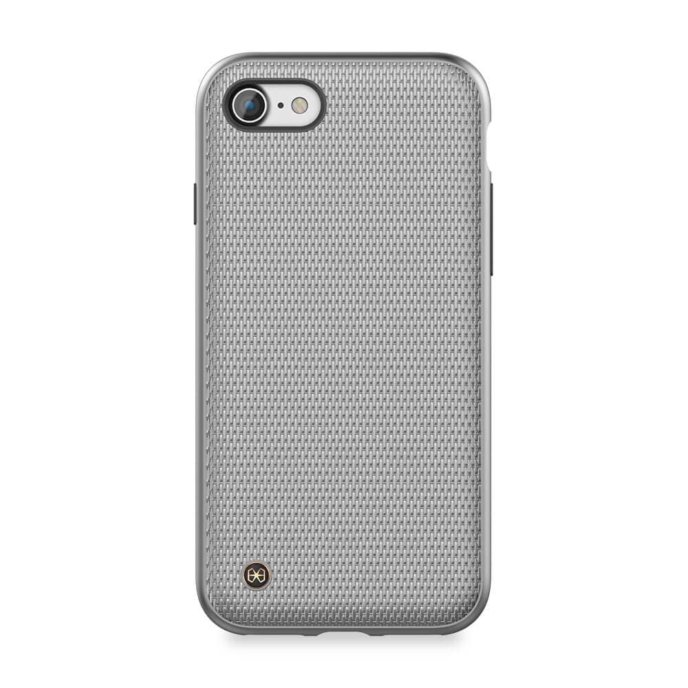Удароустойчив хибриден кейс за Phone SE (2022), iPhone SE (2020), iPhone 8, iPhone 7 - STILMIND Chain Armor Case (сребрист)