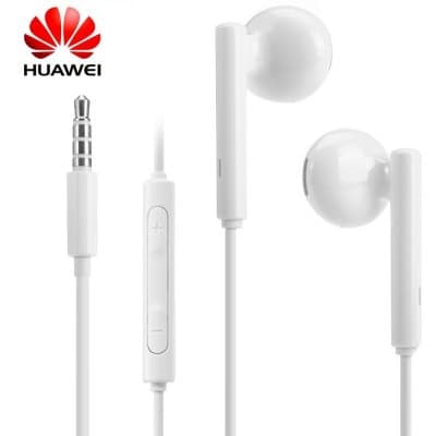 Оригинални слушалки с микрофон и управление на звука за Huawei мобилни устройства (бял) - Huawei Stereo Headset AM115 (bulk)