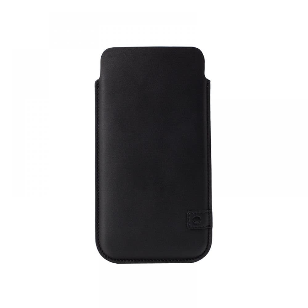 Кожен калъф (естествена кожа, ръчна изработка) за Sony Xperia Z5 Compact - Beyzacases Natural ID Case (черен)