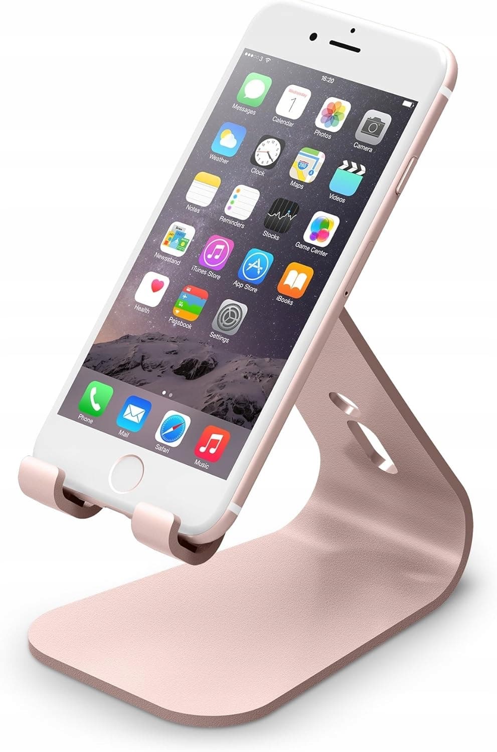 Дизайнерска алуминиева поставка за смартфони - Elago M2 Stand (розово злато)