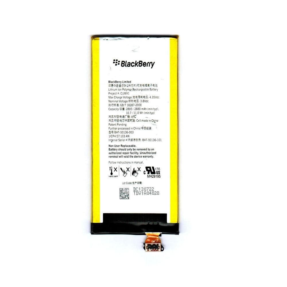 Оригинална резервна батерия за BlackBerry Z30 - BlackBerry Battery BAT-50136 (bulk)