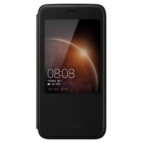 Оригинален кожен калъф за Huawei G8 - Huawei Smart Cover (черен)