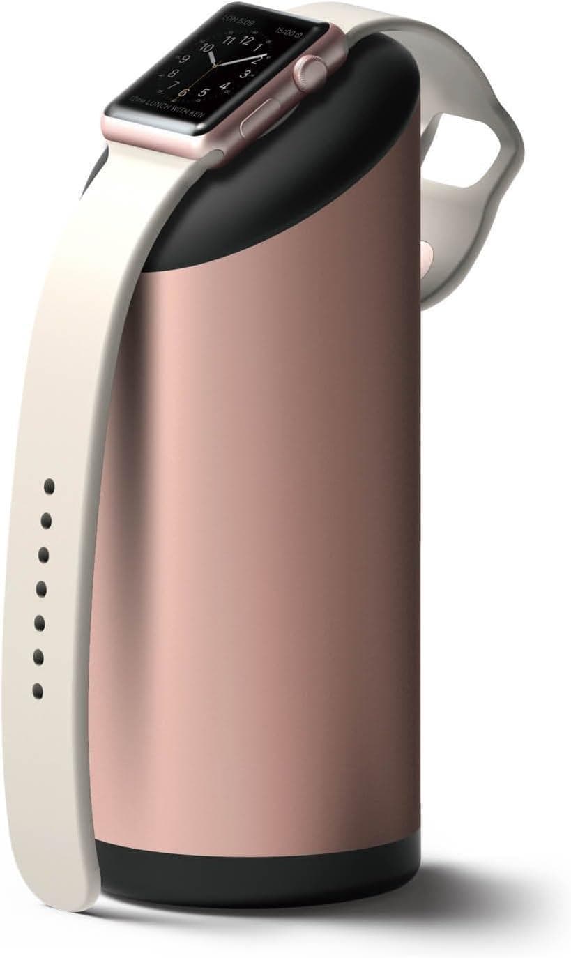 Луксозна алуминиева поставка за Apple Watch - Elago Watch Stand (розово злато)