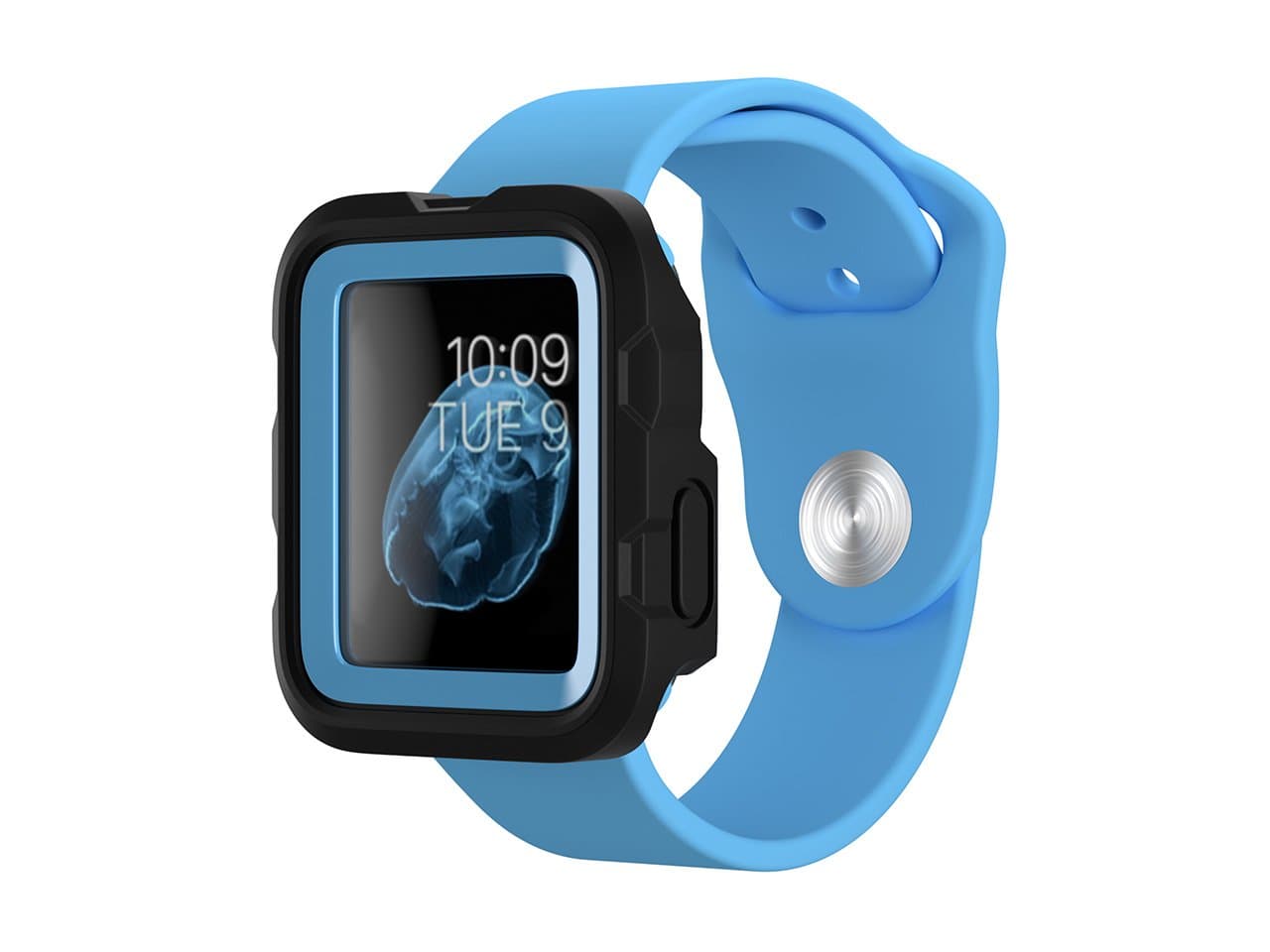 Хибриден кейс с най-висока степен на защита за Apple Watch 38мм - Griffin Survivor Watch Case (син)