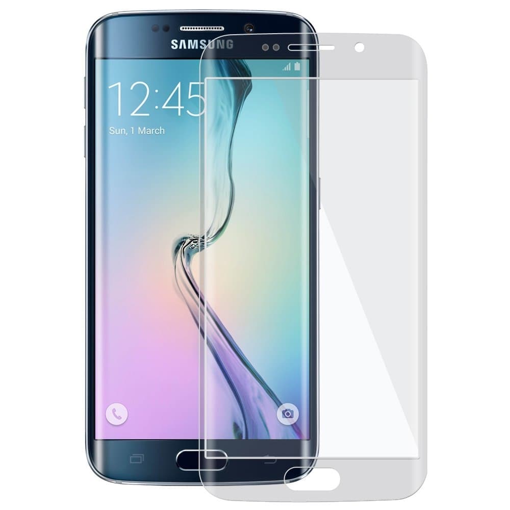 Извито калено стъклено защитно покритие за дисплея на Samsung Galaxy S6 Edge Plus - Premium Tempered Glass Protector (прозрачен)