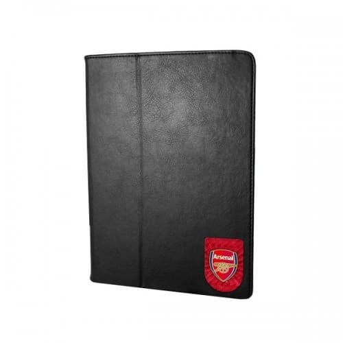 Универсален кожен калъф за таблети до 8 инча с емблемата на ФК Арсенал - InToro Arsenal FC 3D Tablet Case (черен)