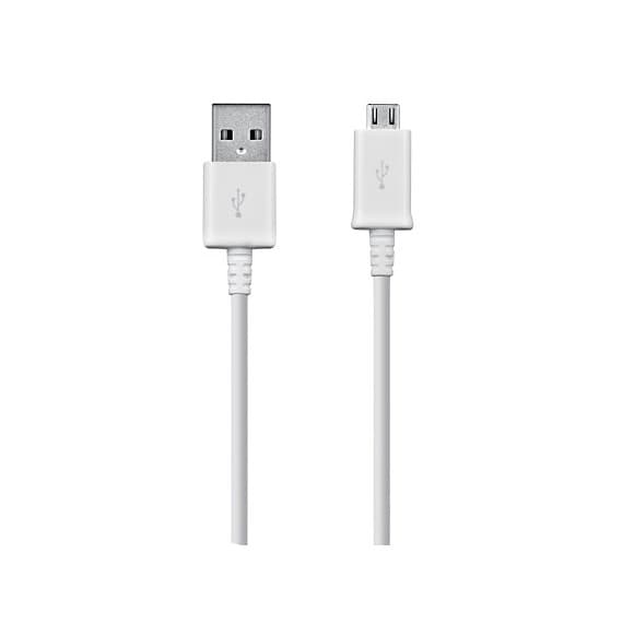 Оригинален microUSB кабел за Samsung мобилни телефони (150 cm) (бял) - Samsung USB DataCable ECB-DU4EWE (bulk)