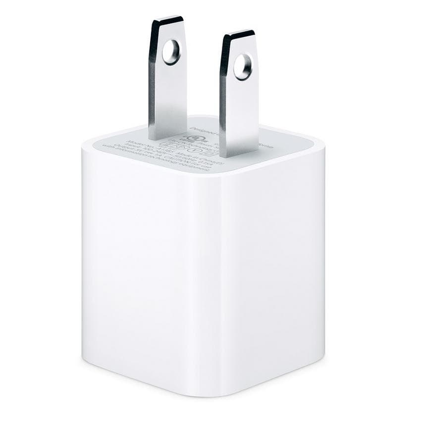 Оригинално захранване с USB изход за ел. мрежа за iPhone и iPod (US стандарт) - Apple USB US Power Adapter 5W (bulk)