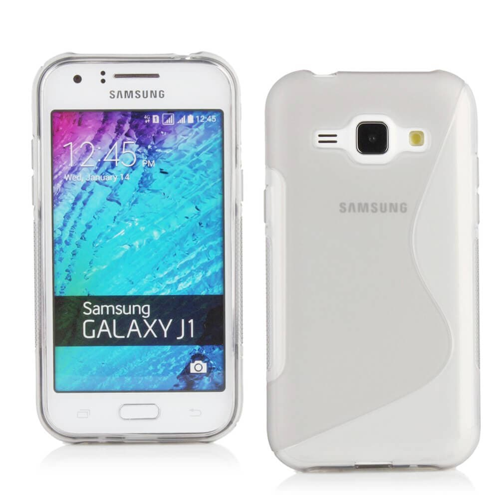 Силиконов (TPU) калъф за Samsung Galaxy J1 - S-Line Cover Case (прозрачен)
