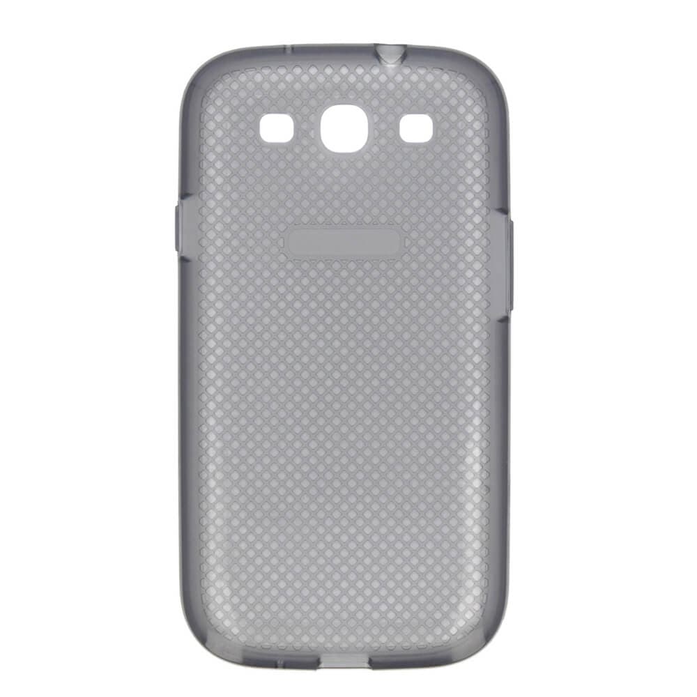 Оригинален TPU силиконов калъф за Samsung Galaxy S3, S3 Neo - Samsung Cover EF-AI930B (черен-прозрачен)