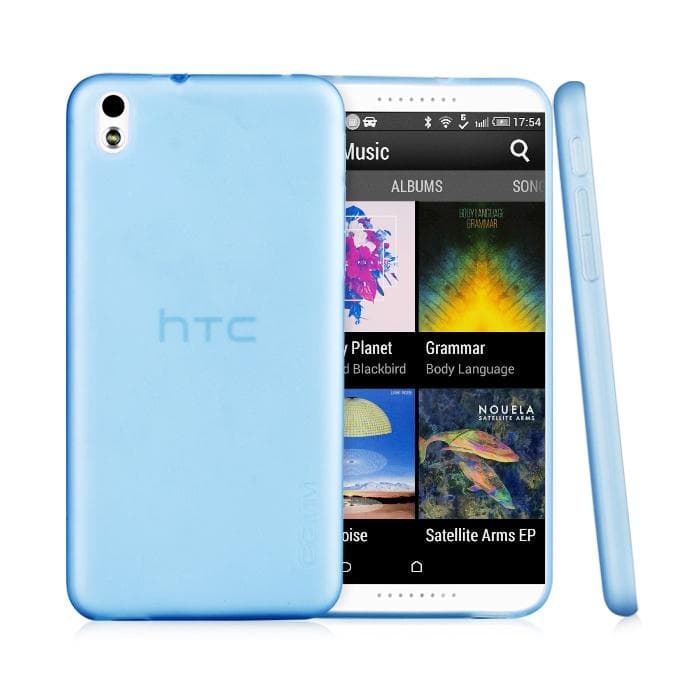 Тънък силиконов (TPU) калъф (0.3 mm) за HTC Desire 816 - Ultra-Slim Case (син)