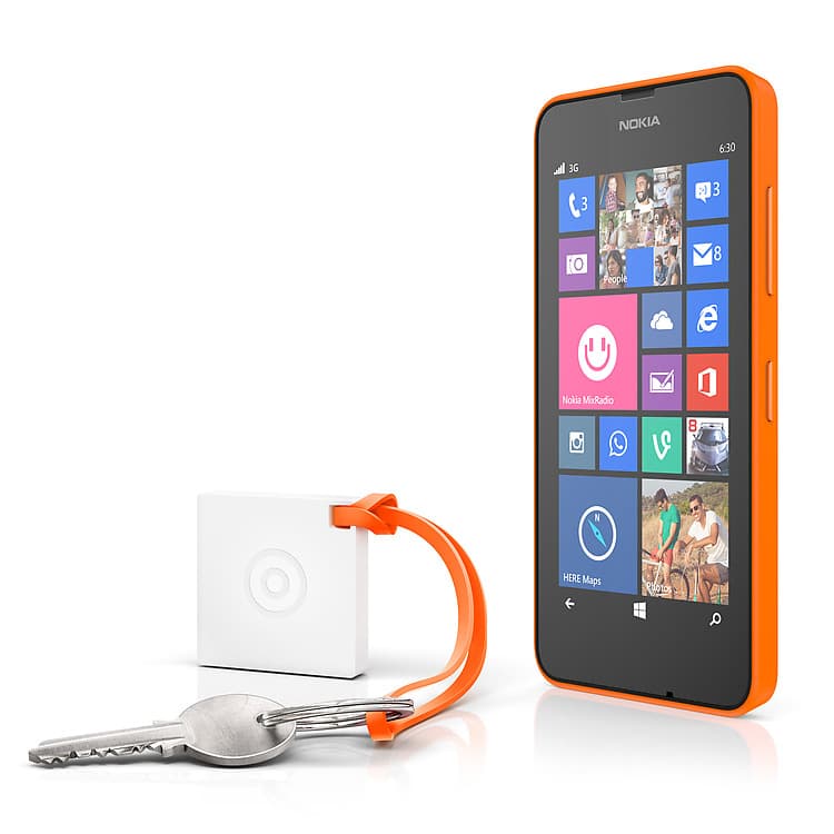 Безжичен сензор за намиране на вещи за Nokia смартфони - Nokia Key Finder Treasure Tag WS-10 mini (бял)