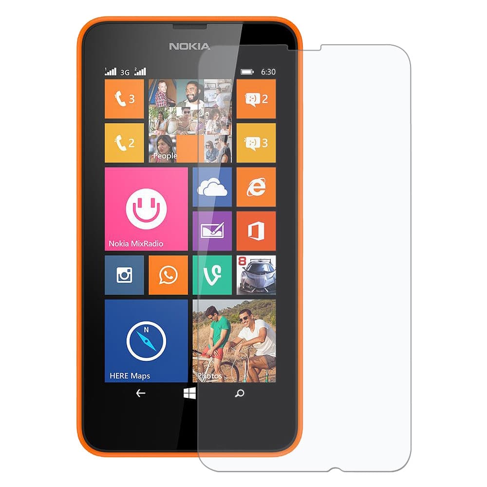 Калено стъклено защитно покритие за дисплея на Nokia Lumia 630/635 - Premium Tempered Glass Protector (прозрачен)