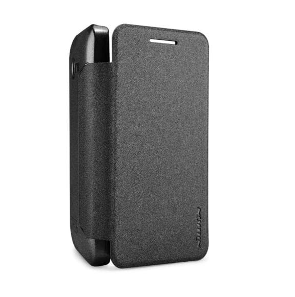 Кожен калъф, тип портфейл за Asus ZenFone 4 - Nillkin Flip Case Sparkle Series (черен)