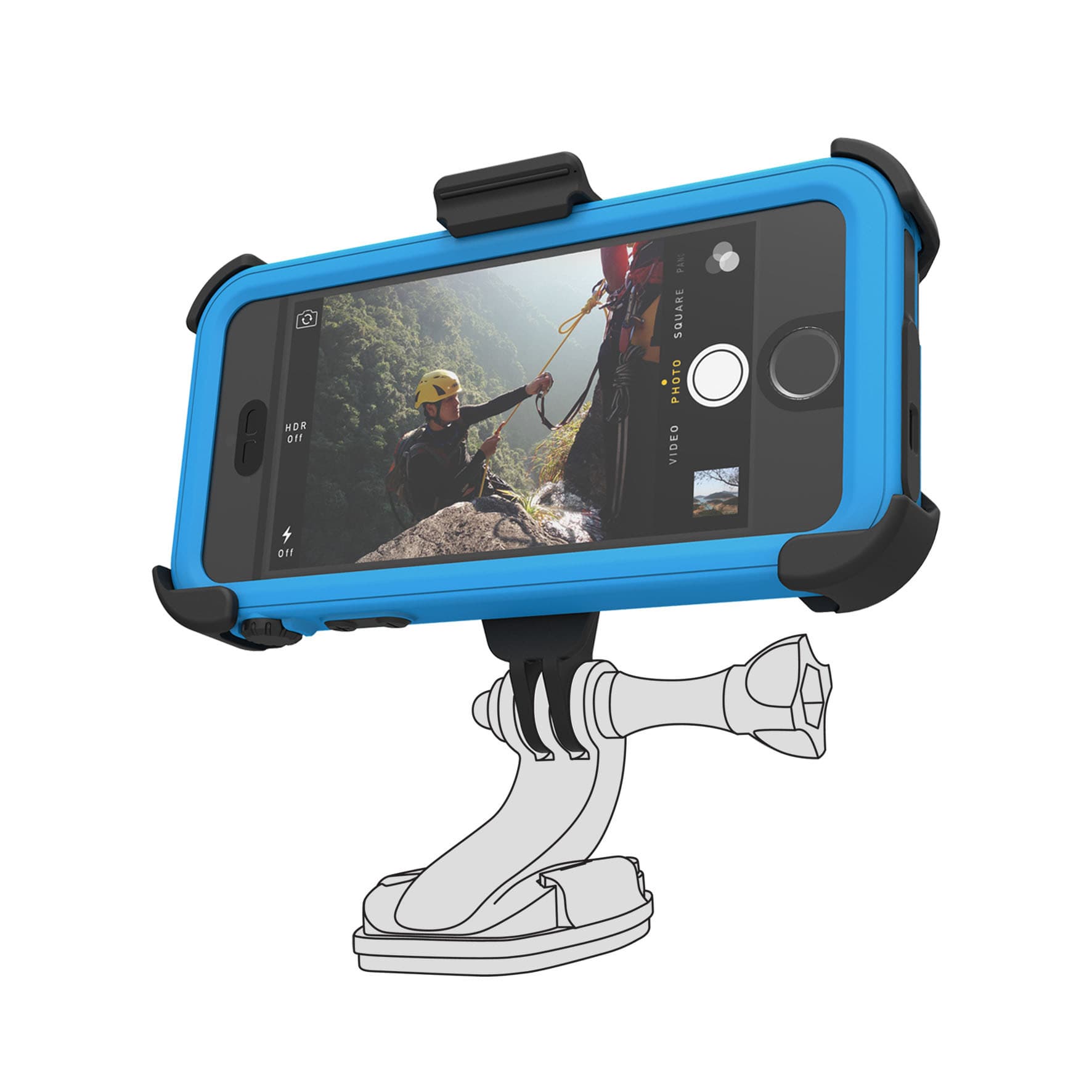 Преходник към различни поставки за Catalyst Waterproof case за iPhone 5S, iPhone 5, iPhone SE - Catalyst Pro adapter (черен)