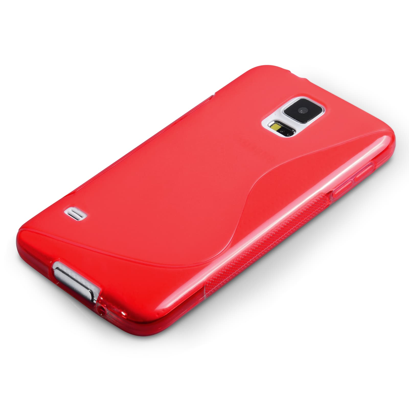 Силиконов калъф за Samsung Galaxy S5 mini - Silicone S Cover Case (червен)
