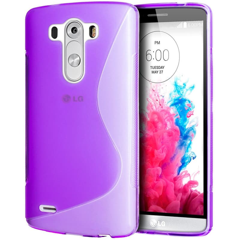 Силиконов (TPU) калъф за LG G3 - S-Line Cover Case (лилав)