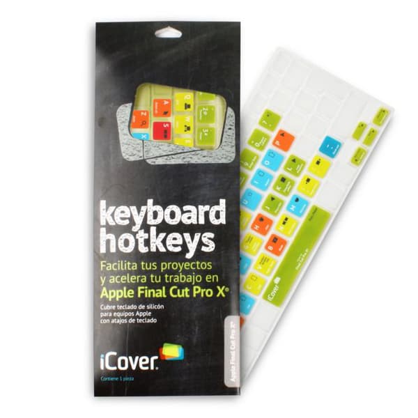 Силиконов протектор за Apple и MacBook клавиатури - iCover Keyboard Hotkeys Apple Final Cut Pro X
