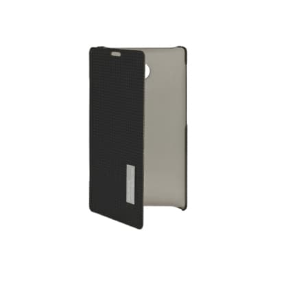 Калъф тип портфейл за Nokia X / X+ - Rock Side Flip Case Elegant Upgrade (черен)