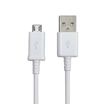 Оригинален microUSB кабел за Samsung мобилни телефони (100 cm) (бял) - Samsung USB DataCable ECB-DU4AWE (bulk)