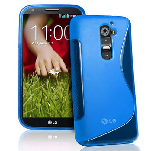 Силиконов калъф за LG G2 - S-Line Cover Case (син)