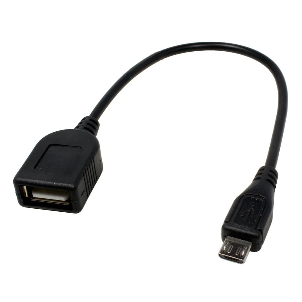 Адаптер от microUSB към женско USB за мобилни устройства - Micro USB OTG Adapter (30 cm)
