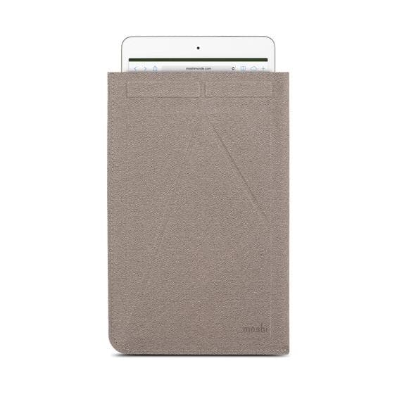 Микрофибърен калъф и поставка за iPad mini и таблети до 8 инча - Moshi VersaPouch Mini (сив)