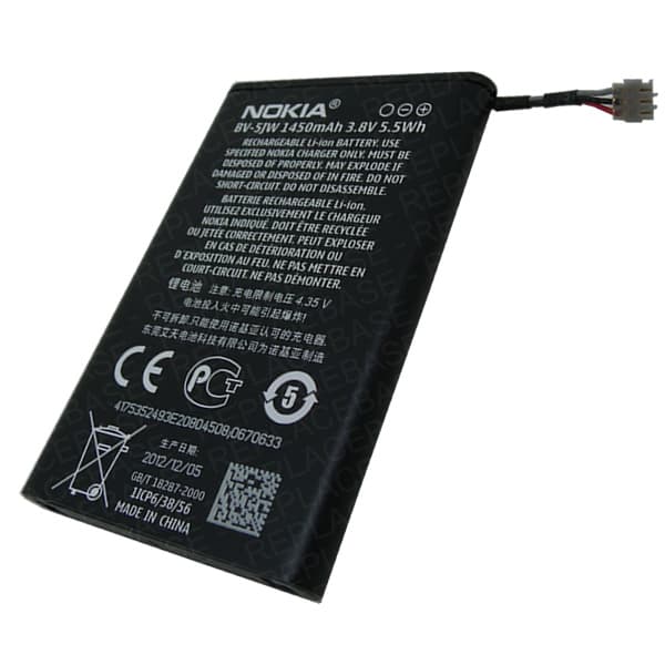 Оригинална батерия за Nokia N9, Lumia 800 - Nokia Battery BV-5JW, 1450mAh