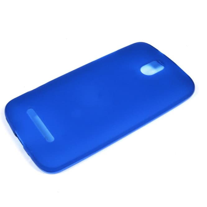 Силиконов калъф за HTC Desire 500 - Silicone Case Cover (син)