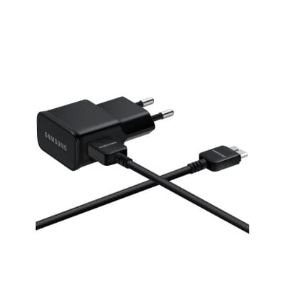 Захранване и кабел (MicroUSB 3.0 21 pin) за Samsung Galaxy Note 3, Galaxy S5, Samsung Galaxy S5 Neo - Samsung Charger EP-TA10EB microUSB v3.0 (черен)