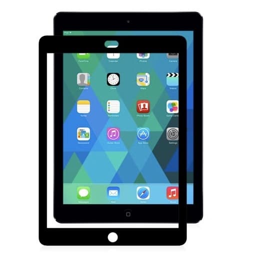 Качествено матово защитно покритие за iPad Air, iPad 5 (2017) - Moshi iVisor AG (черен)