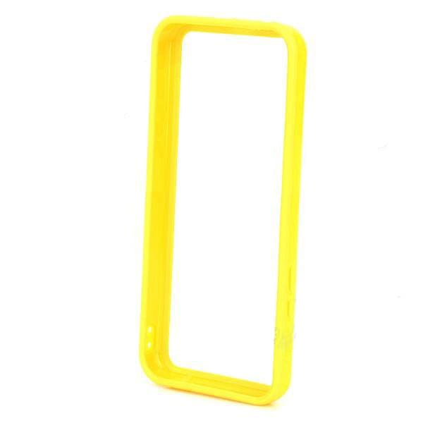 Силиконов бъмпер за iPhone 5C - TPU Bumper Frame (жълт)