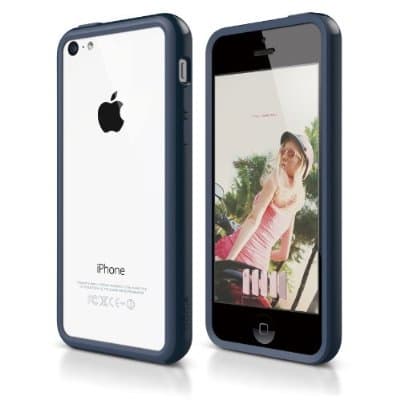 Силиконов бъмпер за iPhone 5C - Elago S5C Bumper Case (син)