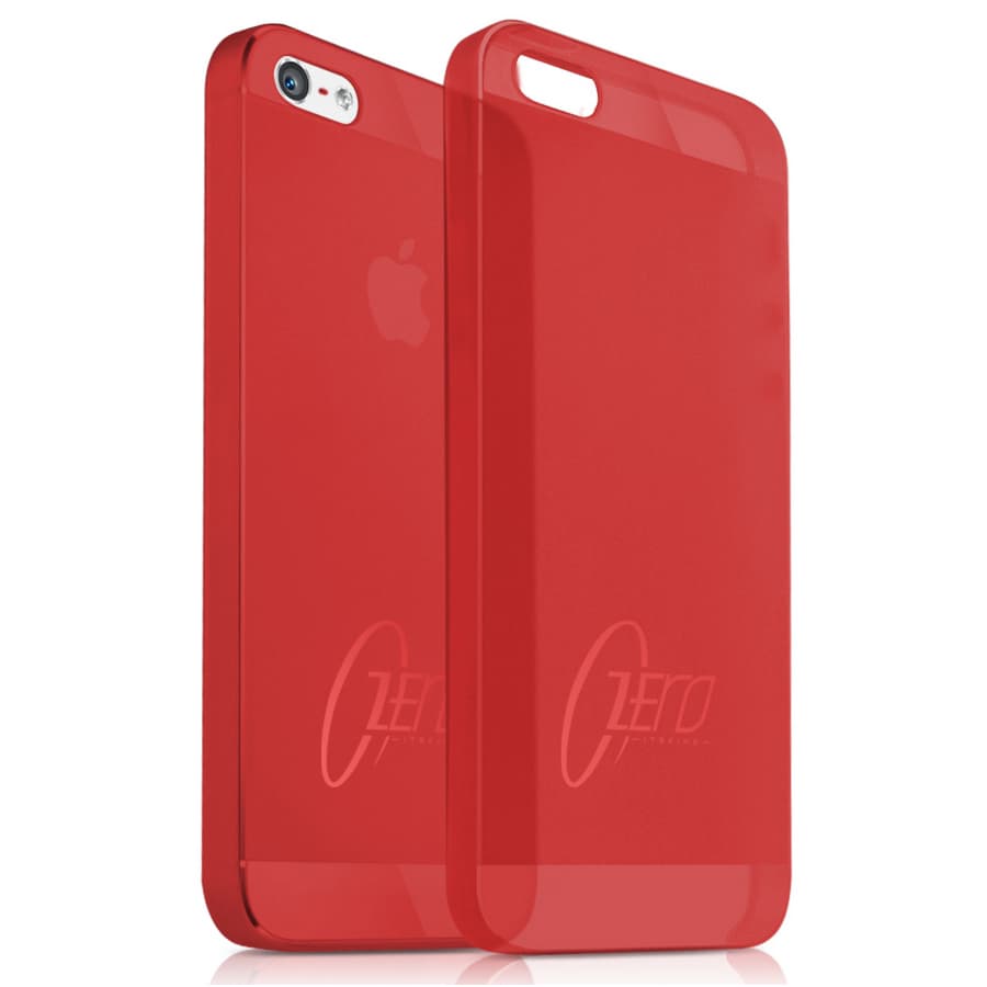 Ултра-тънък (0.30 мм) кейс за iPhone 5, iPhone 5S, iPhone SE - Itskins Zero.3 (червен)