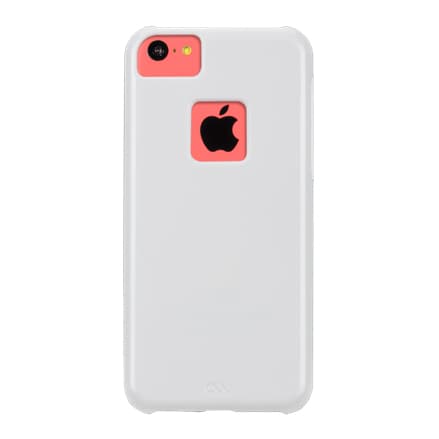 Поликарбонатов кейс за iPhone 5C - CaseMate Barely There (бял)