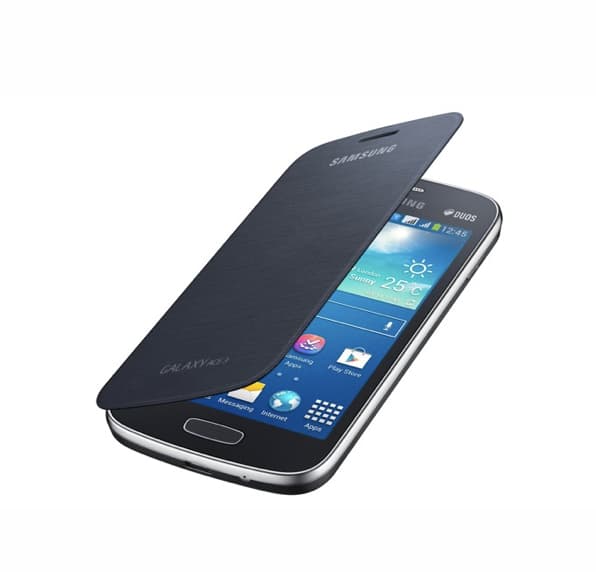Оригинален кожен калъф за Samsung Galaxy Ace 3 S7275 - Samsung Flip Cover (черен)