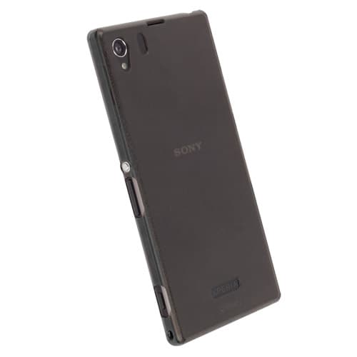 Поликарбонатов кейс за Sony Xperia Z1 - Krusell FrostCover (черен-прозрачен)