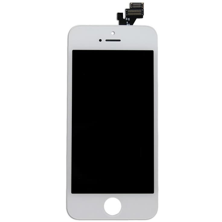 Оригинален резервен дисплей за iPhone 5 (пълен комплект) - бял - Apple iPhone 5 Display Unit