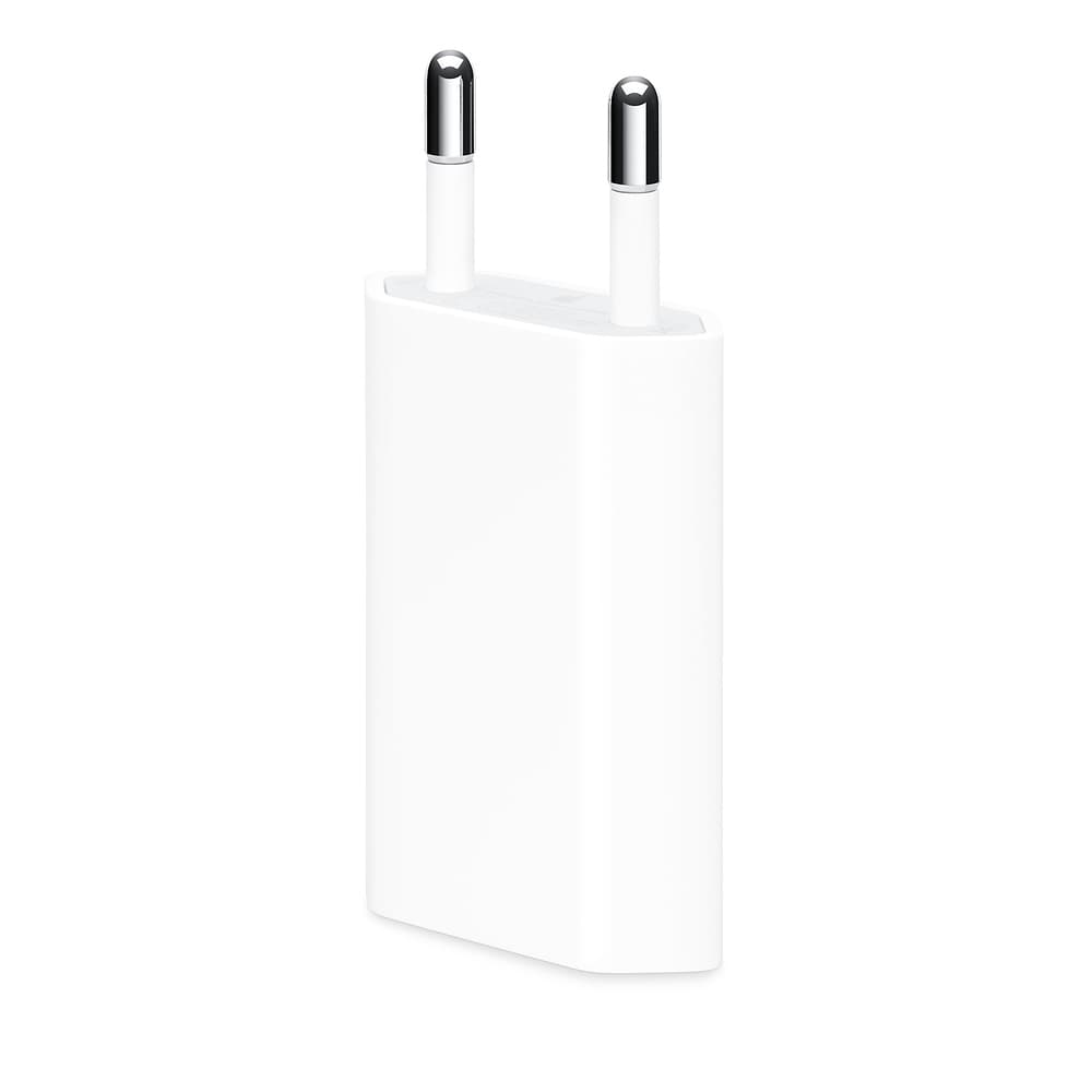 Оригинално захранване с USB изход за ел. мрежа за iPhone и iPod - Apple USB Power Adapter 5W (bulk package)